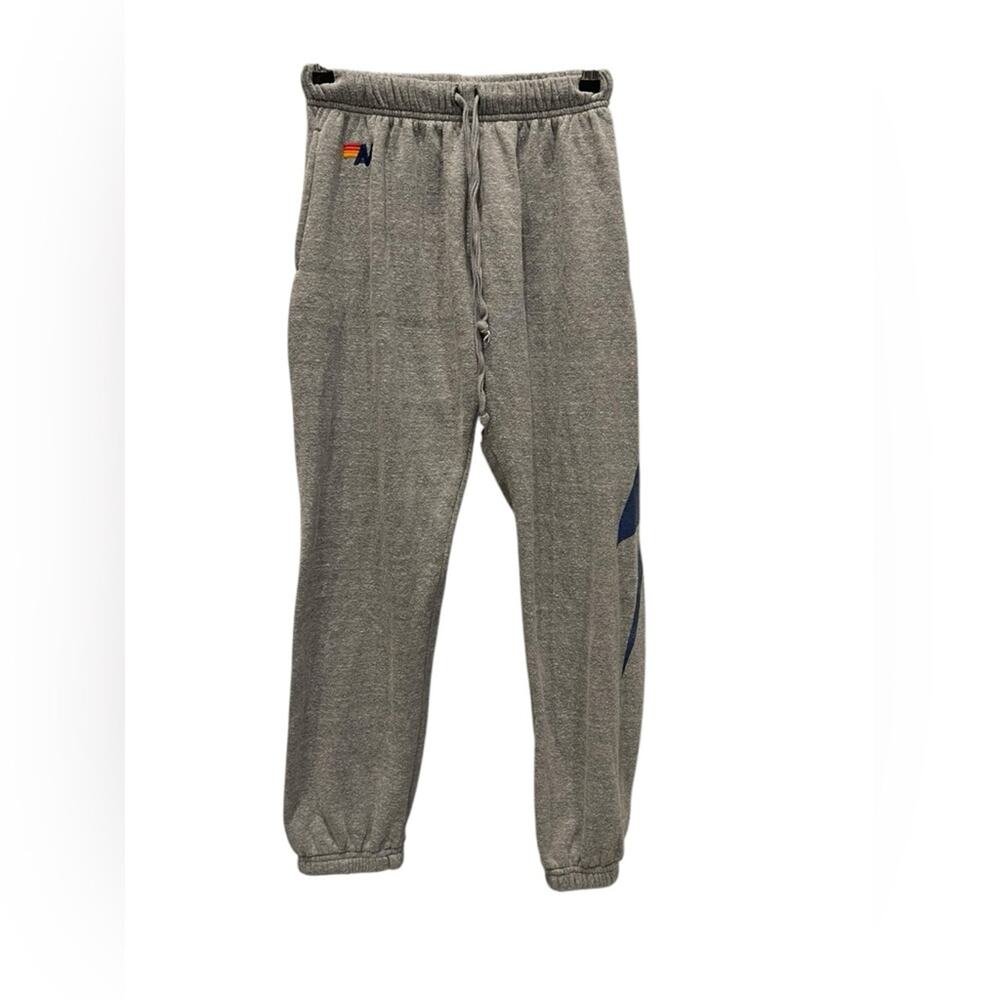 Aviator Nation women's large lightning bolt cozy fleece sweatpants S